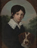 Kinderporträt von Ole Walicki 1805-1831 mit einem Hund - Józef Sonntag — Ansicht des Kunstwerks