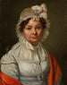 Portrait einer Frau mit rotem Schal - Józef Sonntag — Ansicht des Kunstwerks
