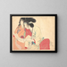 Brief der Liebe Kesobumi - Kajita Hanko — gerahmtes Bild an der Wand