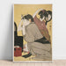 Reproduktion des Gemäldes Kami-yui Gemälde - Die Frisur - Kitagawa Utamaro