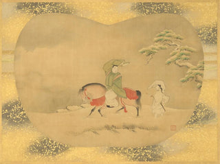 Mann auf Pferd - Kanō Tsunenobu — Ansicht des Kunstwerks