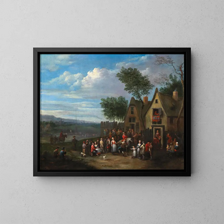 Karel Breydel - A landscape with peasants.webp
