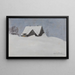 Winterlandschaft - Karl Biese — gerahmtes Bild an der Wand