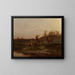 Am Wasserpunkt - Karl Bodmer — gerahmtes Bild an der Wand