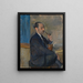 Portrait des Künstlers Gustav Wolf - Karl Dillinger — gerahmtes Bild an der Wand