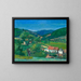 Blick auf das Isenach-Tal - Karl Dillinger — gerahmtes Bild an der Wand