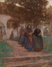 An der Kirche - Karl Friedrich Gsur — Ansicht des Kunstwerks