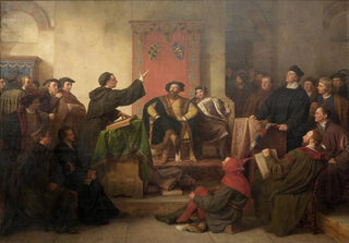 Karl Friedrich Lessing - Disputation zwischen Luther und Eck.webp