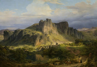 Karl Friedrich Lessing - Landscape from the Eifel mountains.webp