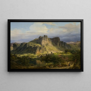Karl Friedrich Lessing - Landscape from the Eifel mountains.webp