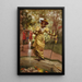 Der Teich mit Goldfischen - Karl Gampenrieder — gerahmtes Bild an der Wand