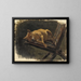 Hund liegend - Karl Georg Arsenius — gerahmtes Bild an der Wand