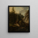 Morgen in Sachsen-Schweiz - Karl Gottfried Traugott Faber — gerahmtes Bild an der Wand