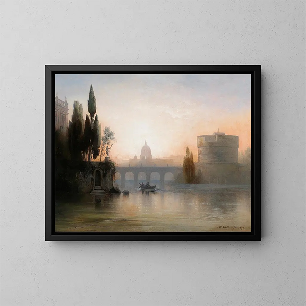 Römische Szene - Karl Heilmayer — gerahmtes Bild an der Wand
