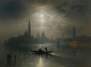 Karl Heilmayer - Venice Full Moon over Santa Maria Salute.webp