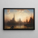 Venedig Gondoliere im Abendlicht - Karl Heilmayer — gerahmtes Bild an der Wand