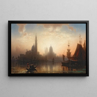 Karl Heilmayer - Venice Gondolier in the Evening Light.webp