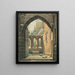 Ruinen des Oybin-Klosters im Winter - Karl Heinrich Beichling — gerahmtes Bild an der Wand