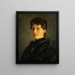 Portrait von Friederike Flur - Karl Hoff — gerahmtes Bild an der Wand