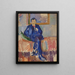 Portrait des Künstlers Karl Schou - Karl Isakson — gerahmtes Bild an der Wand