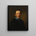 Portrait von Friedrich Freiherr von Koenig-Warthausen - Karl Jakob Theodor Leybold — gerahmtes Bild an der Wand