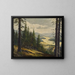 Ein Blick auf den Schwarzwald - Karl Julius Wilhelm Heilmann — gerahmtes Bild an der Wand