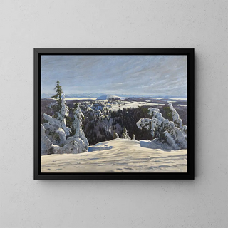 Vue du Herzogenhorn - Karl Julius Wilhelm Heilmann — gerahmtes Bild an der Wand