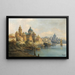 Eine Hafenstadt - Karl Kaufmann — gerahmtes Bild an der Wand
