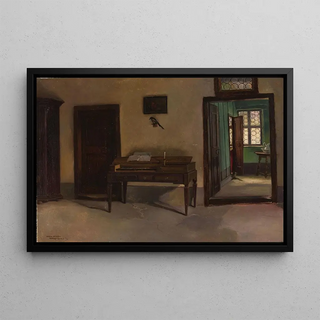 Karl Leopold Voss - Interior with a clavichord.webp