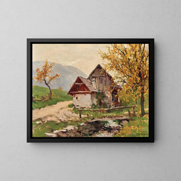 Herbst am Schneeberg - Karl Ludwig Prinz — gerahmtes Bild an der Wand