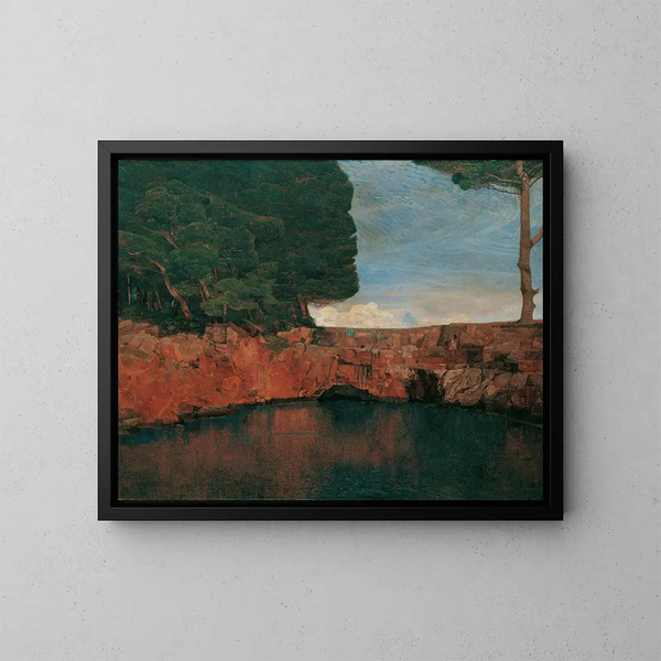 Einsamkeit - Karl Mediz — gerahmtes Bild an der Wand