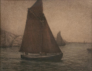Bateaux de pêche au filet - Karl Nordström — Ansicht des Kunstwerks