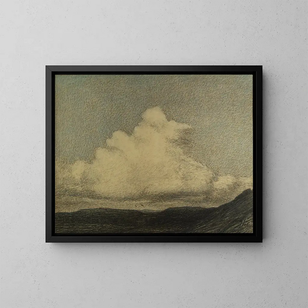aufsteigende Wolken - Karl Nordström — gerahmtes Bild an der Wand