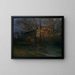 Die gelbe Haus - Karl Nordström — gerahmtes Bild an der Wand
