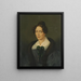 Portrait einer Dame - Karl Philipp Schwab — gerahmtes Bild an der Wand