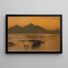 Abend am Chiemsee - Karl Raupp — gerahmtes Bild an der Wand