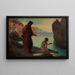 Saint Augustin mit Jungen am Meer - Karl Schnbrunner — gerahmtes Bild an der Wand