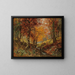 Eine herbstliche Waldlichtung - Karl Vikas — gerahmtes Bild an der Wand