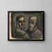 Der Junge und der Alte - Karl Wiener — gerahmtes Bild an der Wand