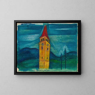 La tour - Karl Wiener — gerahmtes Bild an der Wand