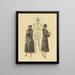 Die Frauen und der Tod - Karl Wiener — gerahmtes Bild an der Wand