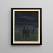 Dunkelheit - Karl Wiener — gerahmtes Bild an der Wand