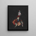 Mme Monde - Karl Wiener — gerahmtes Bild an der Wand