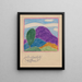 Frühlingslandschaft - Karl Wiener — gerahmtes Bild an der Wand