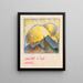 Landschaft in Gelb - Karl Wiener — gerahmtes Bild an der Wand