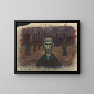 Die Leute - Karl Wiener — gerahmtes Bild an der Wand
