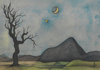 Karl Wiener - Mond und Venus.webp