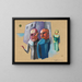 Ohne Titel, Figurenstudie - Karl Wiener — gerahmtes Bild an der Wand