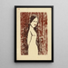 Ohne Titel weibliche Figur II - Karl Wiener — gerahmtes Bild an der Wand