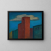 Ohne Titel Huser - Karl Wiener — gerahmtes Bild an der Wand